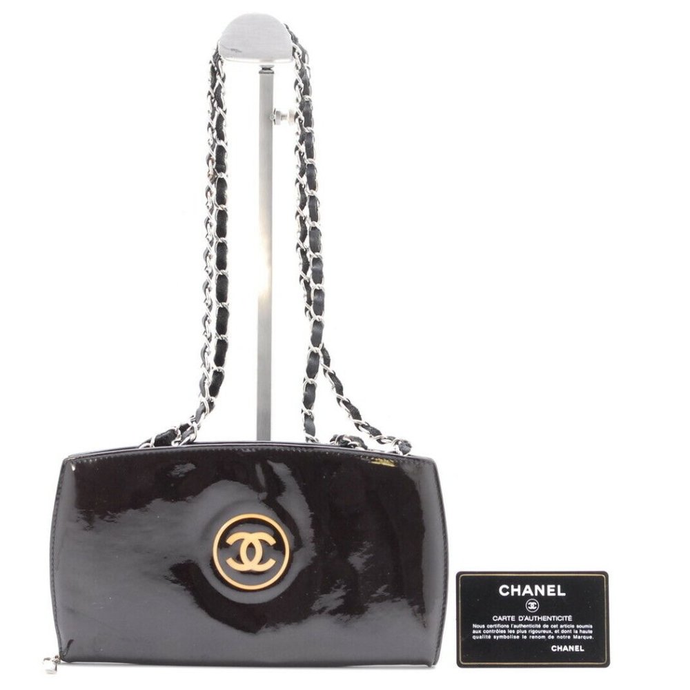 Chain Wallet WOC Enamel Shoulder Bag